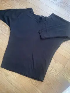 AZUL✴︎ブラック Vネック 長袖ニット