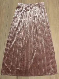 GU ナロースカート　ベロア　ロングスカート