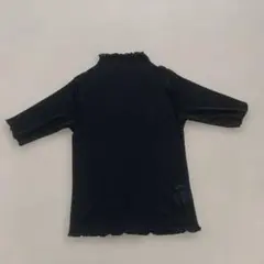 Ray Cassinブラックシースルーシアー半袖Tシャツ フリルネックのサムネイル