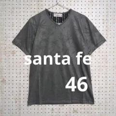 santa fe サンタフェ Vネック Tシャツ グレー 46のサムネイル
