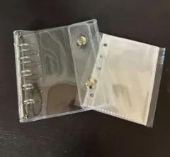 M5 シール帳 バインダー 透明 クリア 【リフィル10枚付】