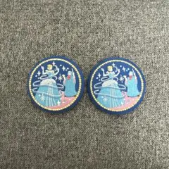 ディズニー刺繍缶バッジ2 シンデレラ