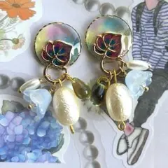 ぷーちゃん様専用ハンドメイド　クリップイヤリング