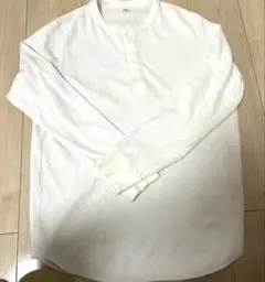 ワッフルヘンリーネックTシャツ