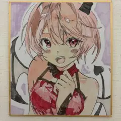 手描きイラスト オリジナルイラスト 一点物 アナログイラスト 女の子