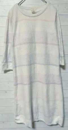 ★【最終値下げ】ジェラートピケ ホワイト ピンク 五分丈 F