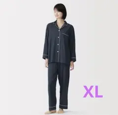 訳あり新品⭐︎MUJI 脇に縫い目のない二重ガーゼ長袖パジャマ婦人ＸＬのサムネイル