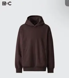 UNIQLO ユニクロC スウェットオーバーサイズプルパーカ ダークブラウン L