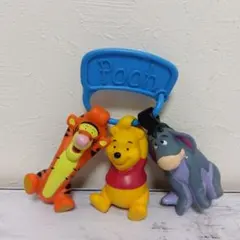 ビンテージ　ディズニー　くまのプーさん・イーヨー　ティガー　フィギュア　飾り