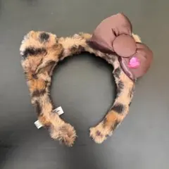 USJ ヒョウ柄ファーリボンカチューシャ