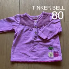 トップス　トレーナー　ピンク　ティンカーベル　80cm