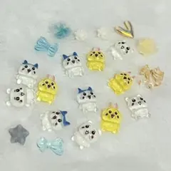 ちいかわ　ハチワレ　うさぎ　ネイルパーツセット❤️
