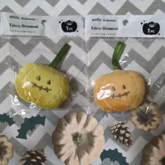 ハロウィン　ファブリックオーナメント　パンプキン　セリア
