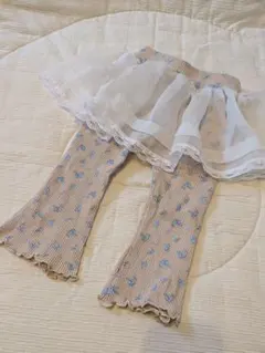 ♥*♥様 バースデイ テータテート レギンス チュールスカート付きパンツ 花柄