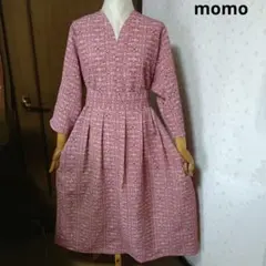 m*y様 化繊 ウエストリボン付きタック入りワンピース♪着物リメイク