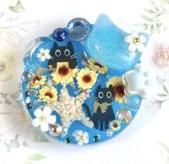 レジン ヘアゴム ハンドメイド デコ 猫 星の砂 夏 向日葵 レジン ヘアゴム ハンドメイド デコ 猫 星の砂 夏 向日葵 - メルカリ