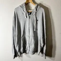 ラルフローレン　ジップパーカー　グレー　Ralph Lauren Polo
