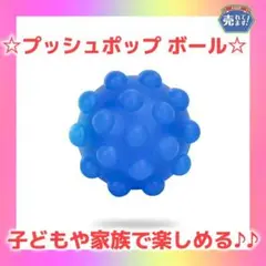 新品! プッシュポップバブル スクイーズ ストレス解消 ボール 個包装　青