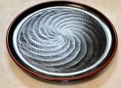 新品 山中漆器 浅田孝夫作　華舞盆 象谷　丸盆　箱付