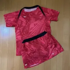 ミズノ 卓球 ユニフォーム 上下セット 東京オリンピックモデル 赤