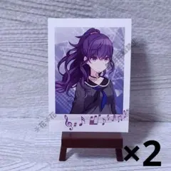 プロセカ　ぱしゃこれ　第1弾A　No.6　朝比奈まふゆ　2枚セット