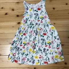 H&M 花柄ノースリーブワンピース US 6-8Y