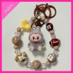❤️24時間以内発送 ラブブ キーホルダー ブラウン【L4】labubu