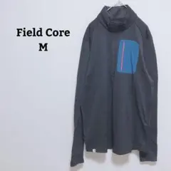 フィールドコア　カットソー　ジャージ　ハーフジップ　指穴　キャンプ　長袖　Ｍ