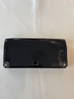 CLATHAS クレイサス 長財布 カメリア エナメル ブラックのサムネイル