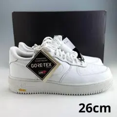 26cm ナイキ エアフォース1 ロー ゴアテックス ビブラム ホワイト 白