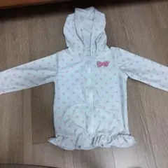 マザウェイズ 水玉模様 フード付きラッシュガード120