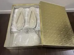 【未使用】総ビーズ 草履 バッグ セット 和装小物 ヴィンテージ 23.5cm
