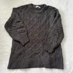 ケーブルニット チュニック