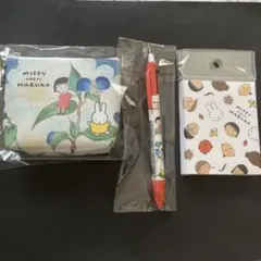 新品　ちびまる子ちゃん＆ミッフィー ふせんとメモ帳とシャープ＆2色ボールペンのサムネイル