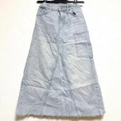 ZARA KIDS！ザラキッズ デニムロングスカート 140 Aライン 調整ゴム