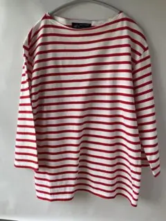 SAINT JAMES ストライプ 七分袖 Tシャツ 36