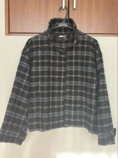 Steven Alan NEP CHECK COCOON BLOUSON 黒