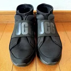 UGGアグ 美品 厚底スリッポン ニュートラスニーカー ハイカット 黒 22