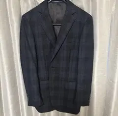 グレー系チェック柄ビジネスジャケット A4