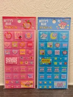 【正規品・新品・未開封】BETTY'S BLUE タイルシール ２枚セット