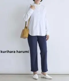 栗原はるみ　ゆとりの空間 スーピマコットンスムースシャツ ブラウス