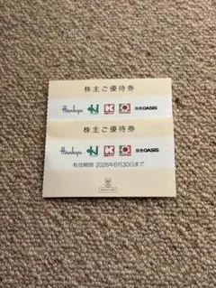 阪急、阪神、株主優待券 2026年6月30日まで　２枚のサムネイル