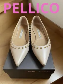 値下げしました！PELLICO スタッズフラットシューズ 変更済み PELLICO ペリーコ スタッズ フラット 35ハーフ