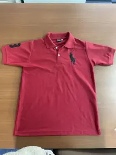 Polo 赤 ポロシャツ Sサイズ 100%コットン
