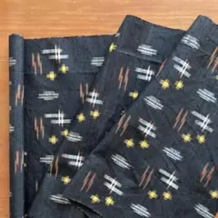 着物はぎれ　久米島紬　古布　絹　ハンドメイド