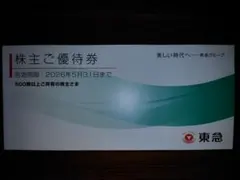 【最新/匿名配送】 東急　株主優待券　1冊