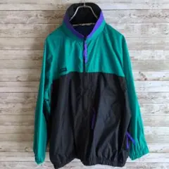 Columbiaコロンビア90sナイロンジャケットブルゾンラジアルスリーブ