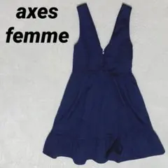 axes femme 【多屋来夢コラボ】ピンタックフリル　ジャンスカ