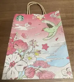 【美品】STARBUCKS  ショッパー　さくら 紙袋 1シーズン2024