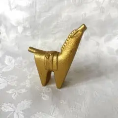 置物　馬　三枝惣太郎　作　美術鋳芸品　高岡銅器